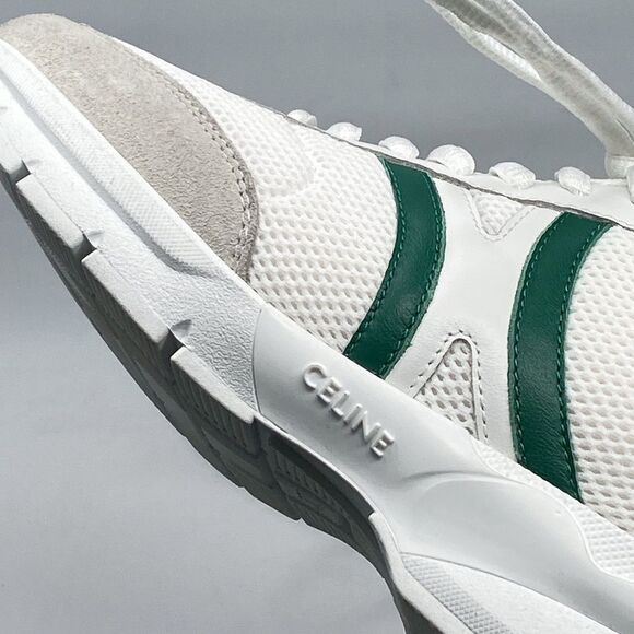 Celine CR-01 Suede-Trimmed Leather and Mesh Sneakers size 37 - Picture 12 of 15